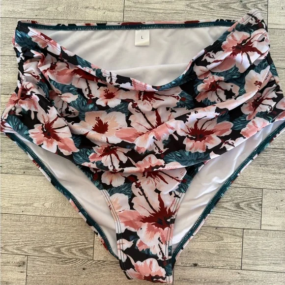 Women’s Tankini 2 piece Swimsuit (High waisted) Size Large NWOT - Picture 7 of 15